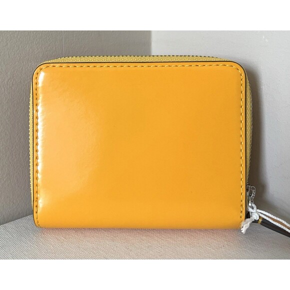 New Tory Burch Emerson Mini Patent Leather Wallet Bright Squash - Picture 5 of 5